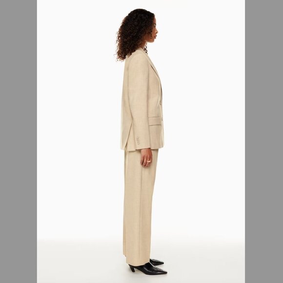Aritzia Wilfred destiny blazer Heather oat beige Size 12 | New | Never worn - Picture 8 of 14